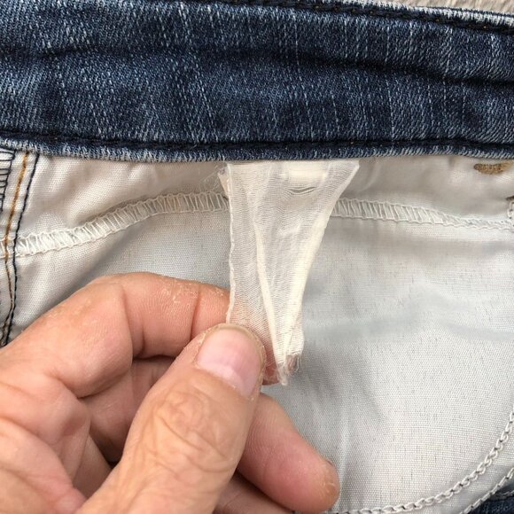 Lee Women's Jeans Size  33x30 Measured Relaxed Fit Straight Leg High Rise Blue - Picture 9 of 15